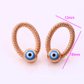 26160 Hot sale cheap ladies jewelry high quality circle design gold plated stud earrings